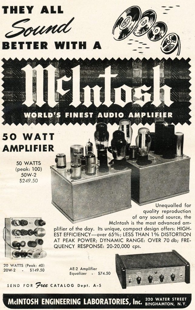McIntosh 50W-2, McIntosh 20W-2, McIntosh AE-2