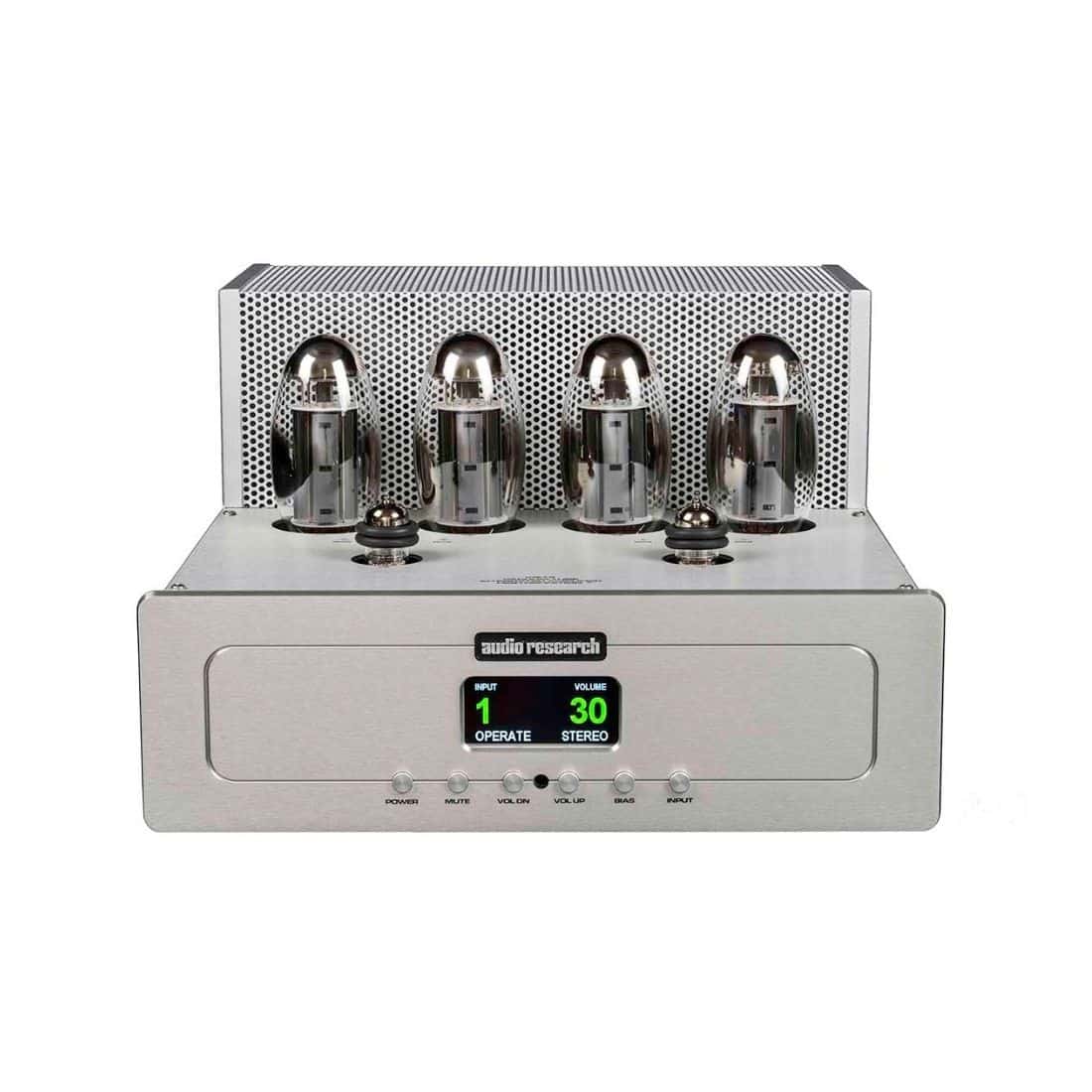 audio-research-VSi75-silver-front-angle Audio Research VSI75 – Image 1